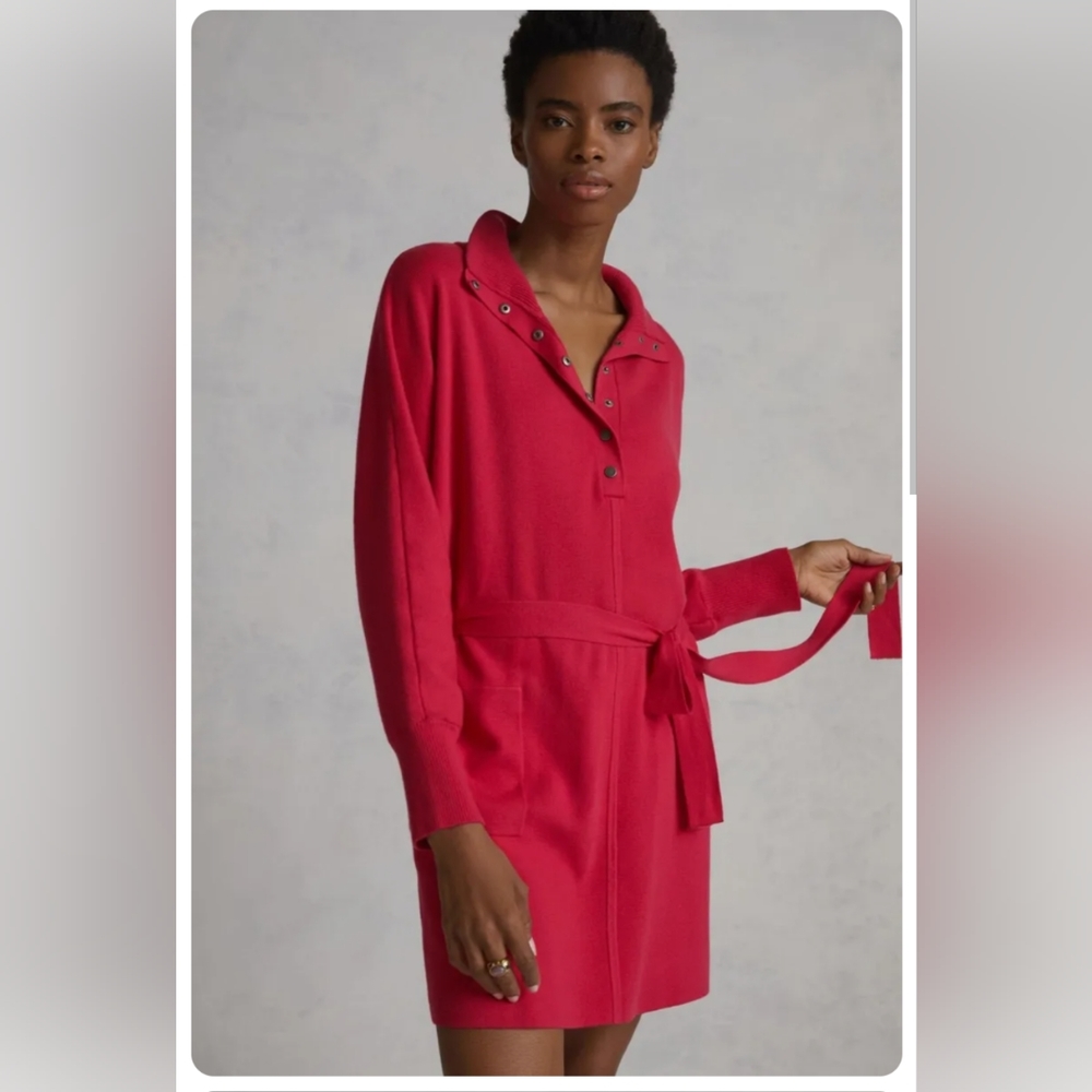 Anthro Polo Knit Mini Dress